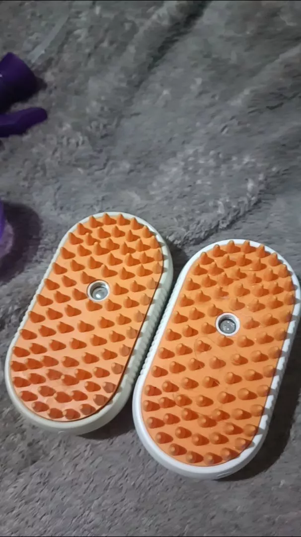Escova Elétrica A Vapor 3 em 1 Para Gatos e Cães, Massagem, Remoção de Pelos, Recarregável - IZECARE STEAM PET photo review