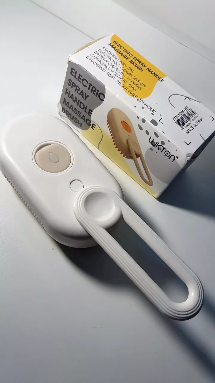 Escova Elétrica A Vapor 3 em 1 Para Gatos e Cães, Massagem, Remoção de Pelos, Recarregável - IZECARE STEAM PET photo review