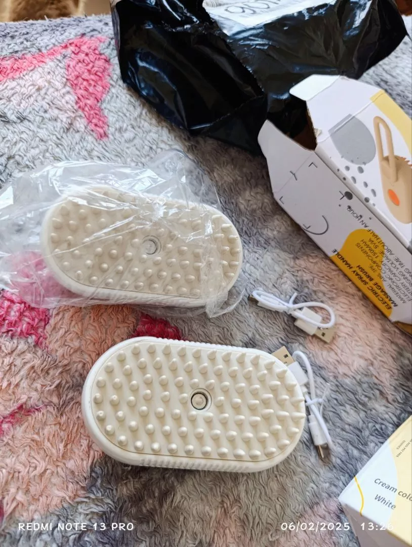 Escova Elétrica para Gatos e Cães 3 em 1 Recarregável Massagem Remoção de Pelos IZEPET RELAX PRO photo review