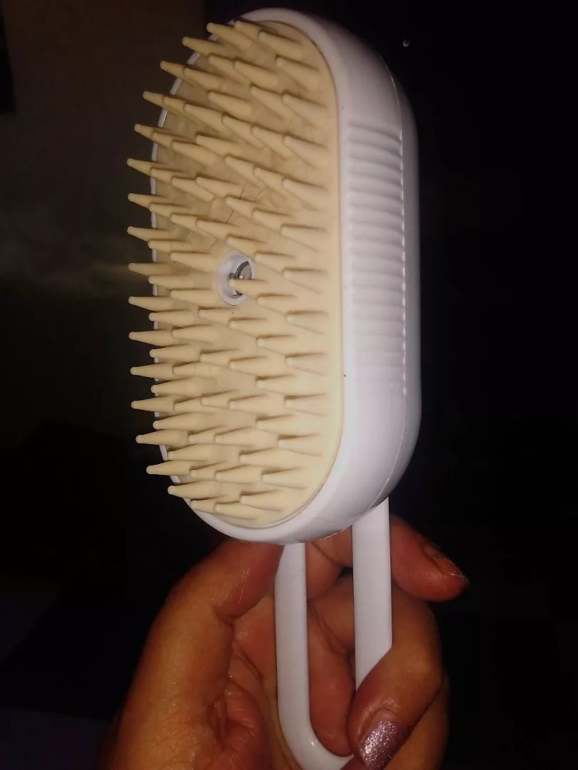 Escova Elétrica A Vapor 3 em 1 Para Gatos e Cães, Massagem, Remoção de Pelos, Recarregável - IZECARE STEAM PET photo review