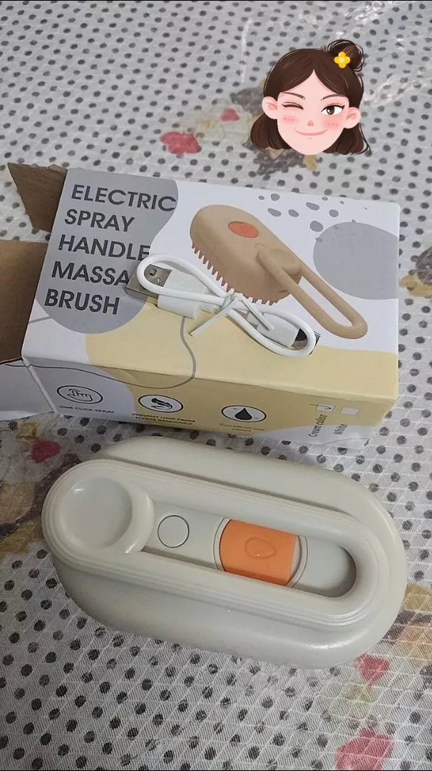 Escova Elétrica para Gatos e Cães 3 em 1 Recarregável Massagem Remoção de Pelos IZEPET RELAX PRO photo review