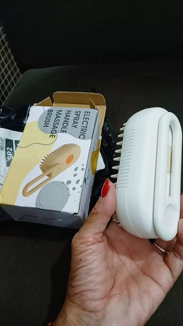 Escova Elétrica para Gatos e Cães 3 em 1 Recarregável Massagem Remoção de Pelos IZEPET RELAX PRO photo review