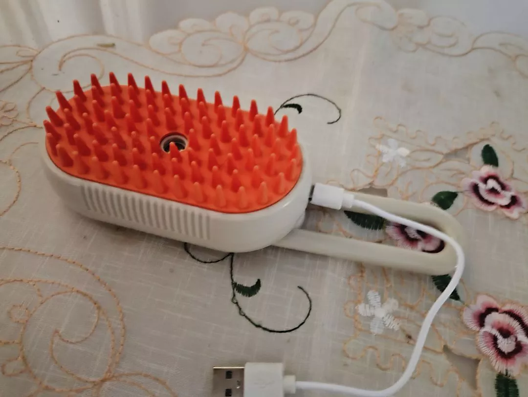 Escova Elétrica para Gatos e Cães 3 em 1 Recarregável Massagem Remoção de Pelos IZEPET RELAX PRO photo review