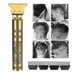 Kit Barbeador e Aparador Masculino Profissional – Lâmina de Aço Carbono, Portátil, Precisão IZEEDGE MASTER