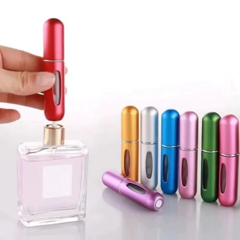 Kit Porta Perfume Recarregável 5ml Visor Portátil Antivazamento IZEFRAGRANCE POCKET
