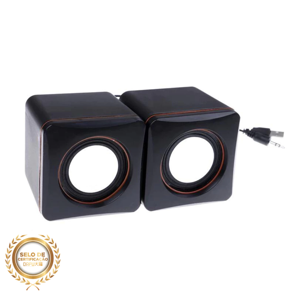 Caixa de Som Mini USB Estéreo 6W P2 Para PC e Notebook IZELOUD BOX