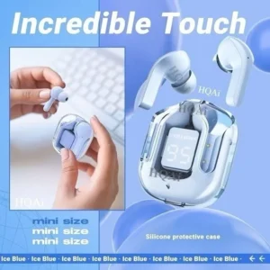 Fone de Ouvido Bluetooth 5.3 HQAi H4 Display LED Bateria Longa Duração IZEPOWER SOUND