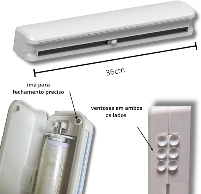 Cortador de Plástico Filme PVC Ajustável com Ventosa e Selador Magnético IZESEAL PRO IZESHOP