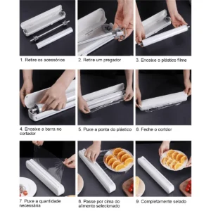 Cortador de Plástico Filme PVC Ajustável com Ventosa e Selador Magnético IZESEAL PRO IZESHOP