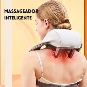 Massageador de Pescoço Sem Fio, Compressão Quente, Alívio Muscular Profundo IZEDEEP RELAX