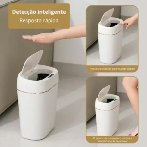 Lixeira Automática 13L Sensor de Movimento USB Sem Toque IZEHYGIENE SMART Lixeira Automática 13L Sensor de Movimento USB Sem Toque IZEHYGIENE SMART