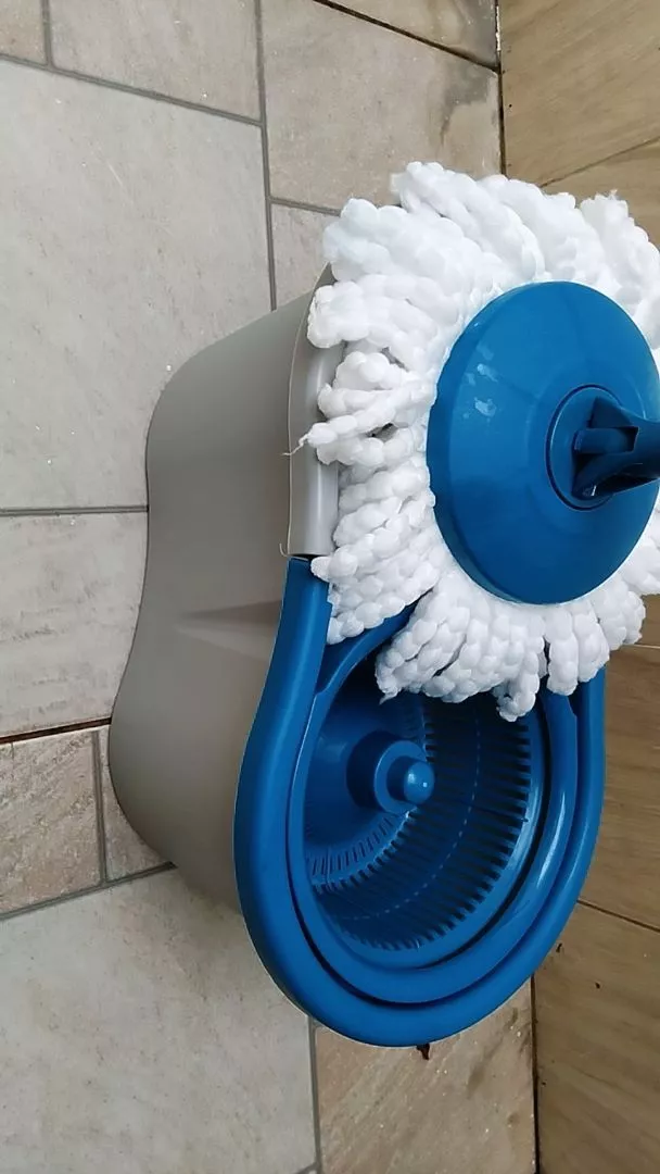 Mop Giratório Flash Limp Balde 8L Microfibra Cabo Inox Ajustável IZEPOWER CLEAN photo review