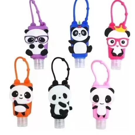 Porta Álcool em Gel Colorido de Borracha Portátil Bolsa Pequeno IZECARE FLEX