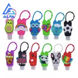 Porta Álcool em Gel Colorido de Borracha Portátil Bolsa Pequeno IZECARE FLEX