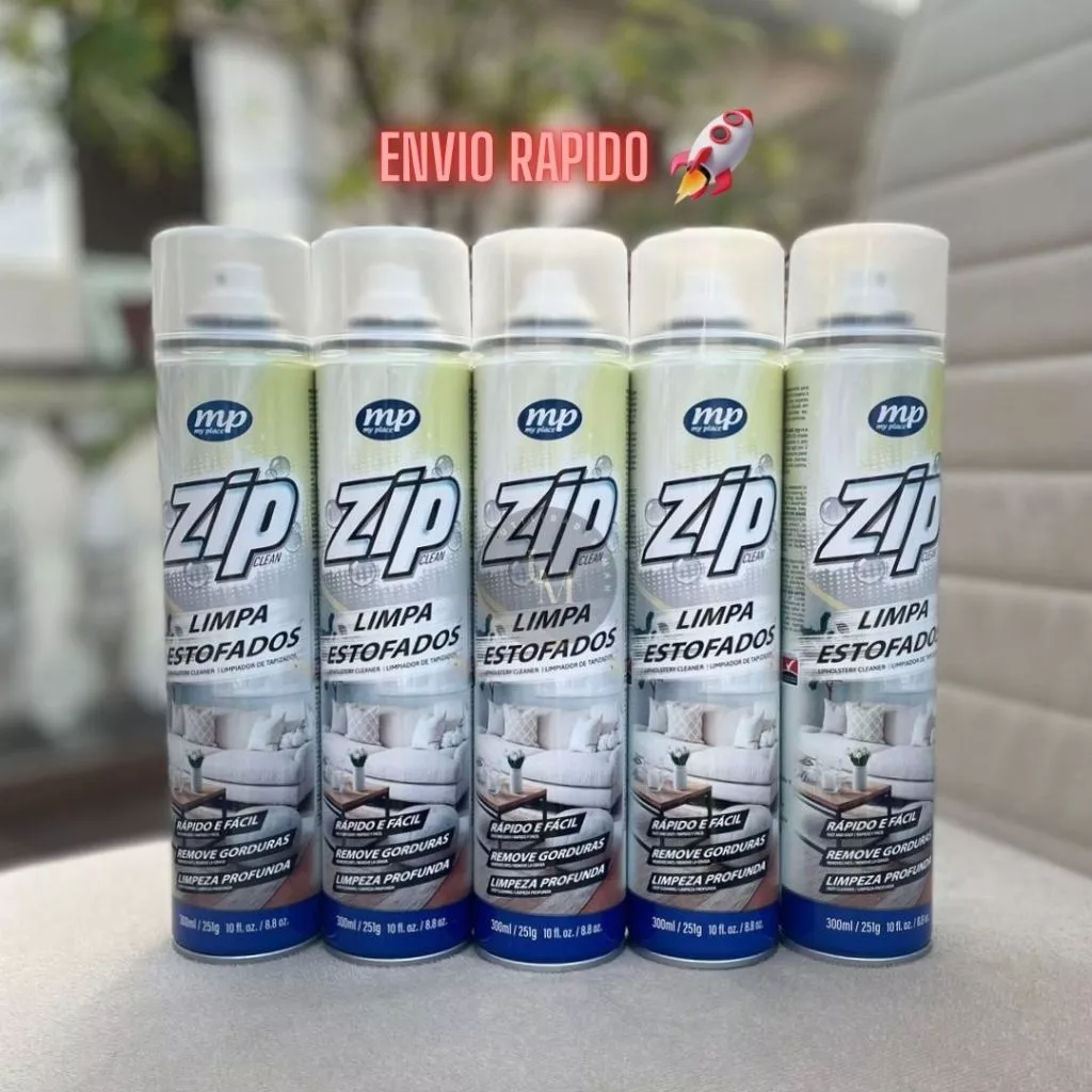 Espuma para Limpeza de Estofados Multiuso, Remoção Profunda, Cheiro Refrescante ZIP CLEAN IZEDEEP FRESH