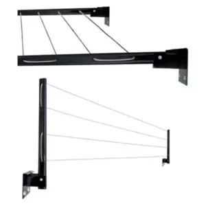 Varal de Parede Retrátil Dobrável Aço 20m Compacto IZEORGANIZE PRO