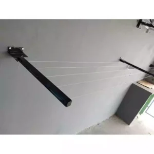 Varal de Parede Retrátil Dobrável Aço 20m Compacto IZEORGANIZE PRO