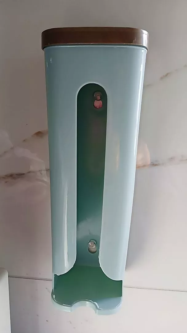 Suporte Multiuso para Sacolas Plásticas, Fixação Adesiva, Compacto para Cozinha e Banheiro IZECLEAN FIT photo review
