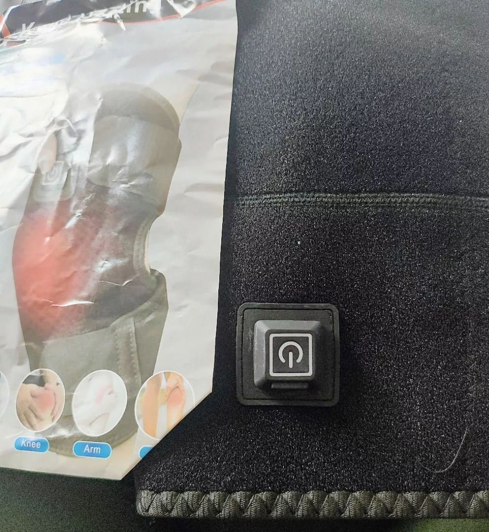 Joelheira Térmica Elétrica Ajustável para Fisioterapia, Aquecimento Rápido, Bolsa para Gelo | IZEHOT RELIEF photo review