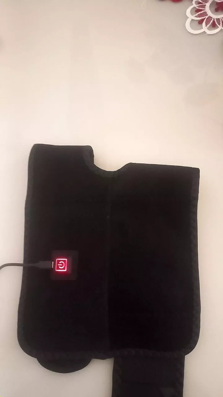 Joelheira Térmica Elétrica Ajustável para Fisioterapia, Aquecimento Rápido, Bolsa para Gelo | IZEHOT RELIEF photo review