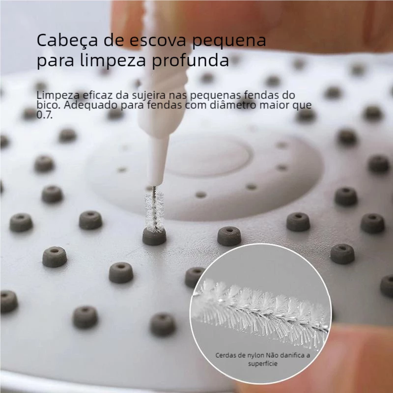 Kit Escova Limpeza Detalhada Chuveiro Celular Portátil IZEDETAIL PRO