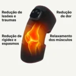 Massageador Elétrico para Joelho e Ombro com Aquecimento, Display Digital e Controle de Temperatura IZEHEAT PRO