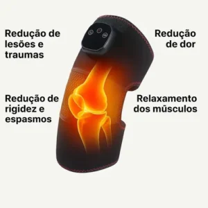 Massageador Elétrico para Joelho e Ombro com Aquecimento, Display Digital e Controle de Temperatura IZEHEAT PRO