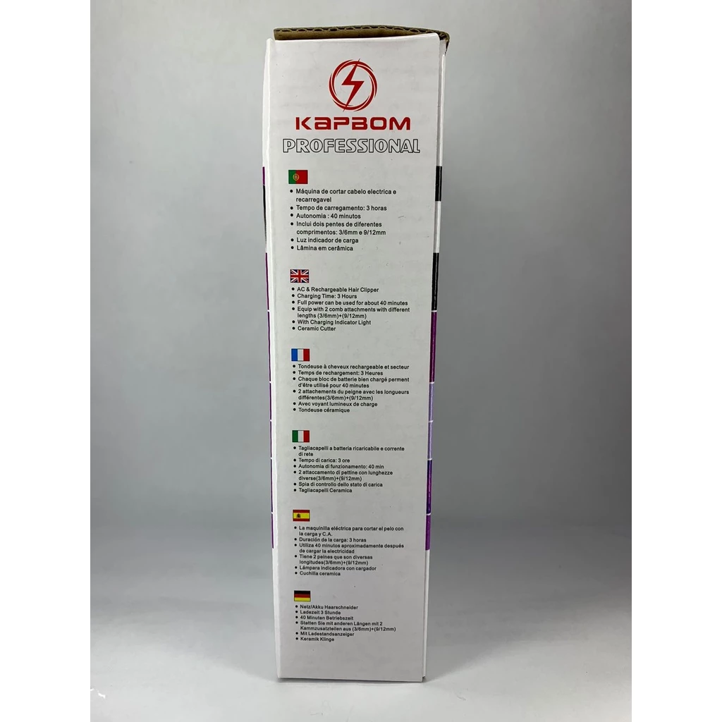 Máquina de Cortar Cabelo Sem Fio, Bivolt, Pente Regulável IZEBLADE PRO