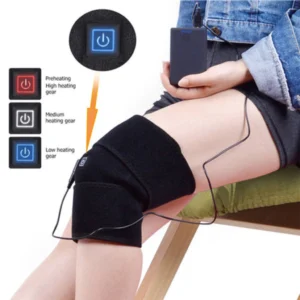 Joelheira Térmica Elétrica Ajustável para Fisioterapia, Aquecimento Rápido, Bolsa para Gelo | IZEHOT RELIEF