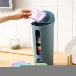 Suporte Multiuso para Sacolas Plásticas, Fixação Adesiva, Compacto para Cozinha e Banheiro IZECLEAN FIT