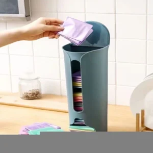 Suporte Multiuso para Sacolas Plásticas, Fixação Adesiva, Compacto para Cozinha e Banheiro IZECLEAN FIT