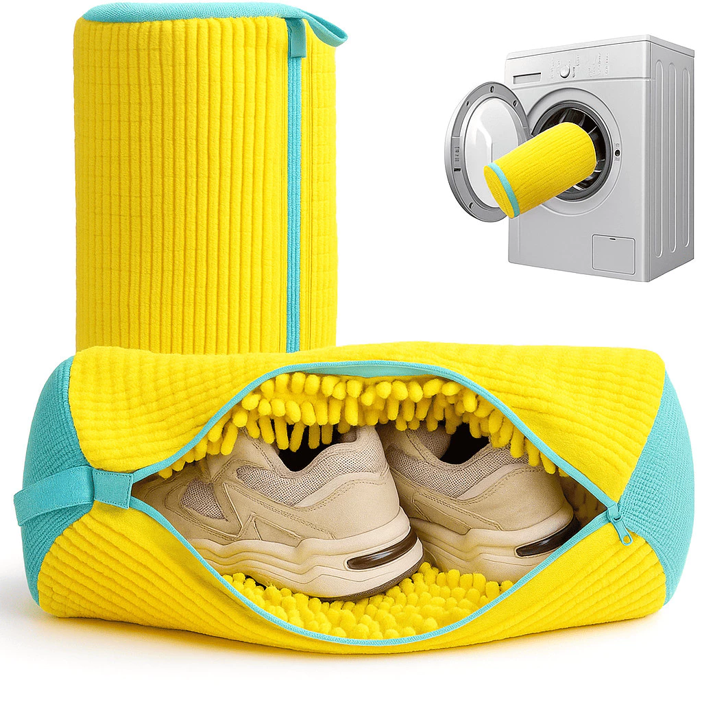 Kit Saco de Lavagem para Sapatos Máquina de Lavar Antiemaranhamento Poliéster IZECARE SHIELD