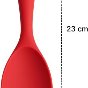 Jogo 3 Colheres de Silicone Cabo Curto Preto Resistente Antiaderente Premium IZECHOP PRO
