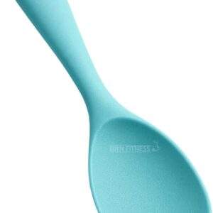 Jogo 3 Colheres de Silicone Cabo Curto Preto Resistente Antiaderente Premium IZECHOP PRO