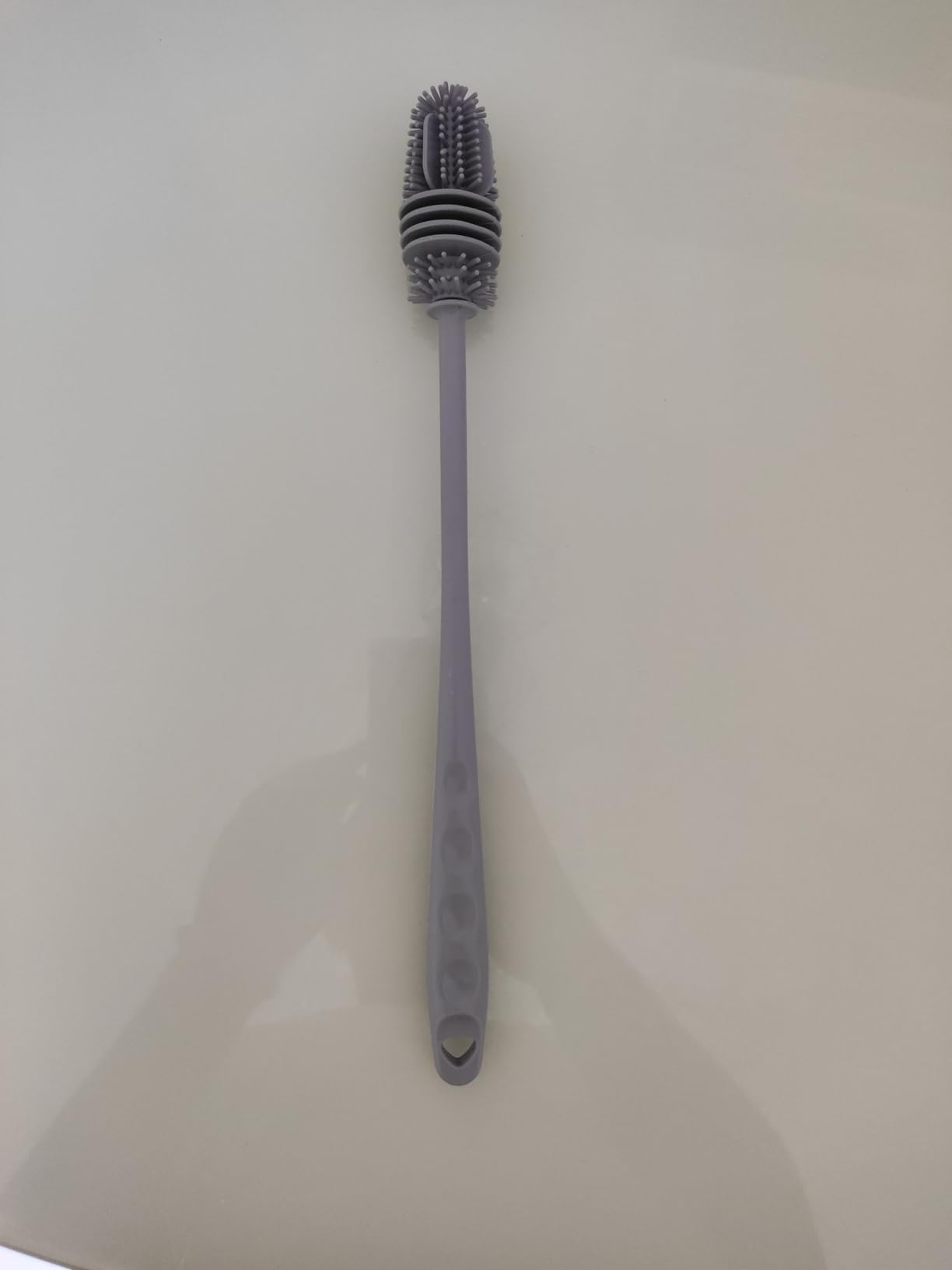 Escova de Silicone para Garrafas, Mamadeiras e Copos Cabo Longo Cinza Premium IZELEAN PRO photo review