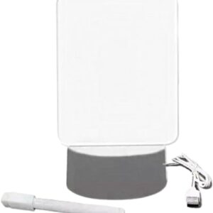 Luminária de Mesa LED Acrílica USB 3D Lousa Decorativa com Caneta Mágica IZEGLOW PRO