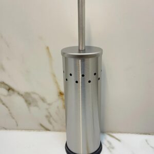 Kit 2 Escovas Sanitárias Inox com Suporte 4 Partes Cabo Longo Limpeza Premium IZEBRUSH PRO
