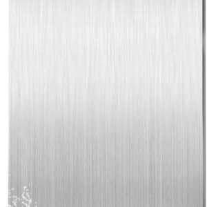Tábua de Corte Inox 304 36x25cm Dupla Face Prata Durável Premium IZECHOP PRO