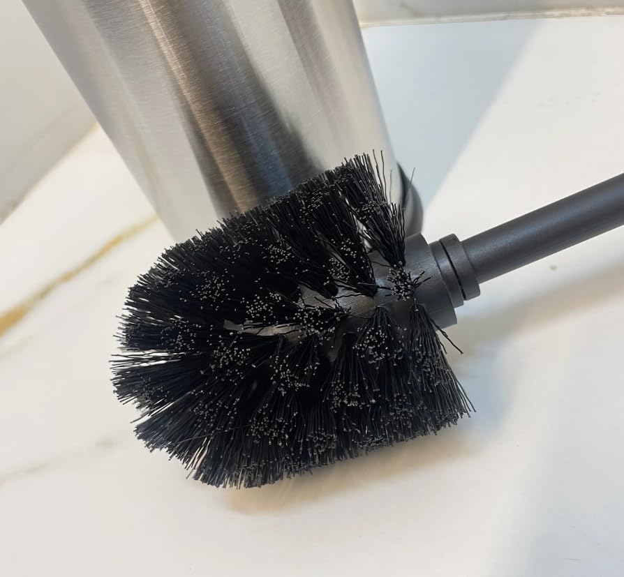 Kit 2 Escovas Sanitárias Inox com Suporte 4 Partes Cabo Longo Limpeza Premium IZEBRUSH PRO