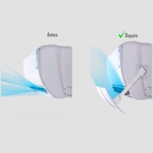 Defletor de Ar Condicionado Ajustável 50-100cm Regulagem de Ângulo Sem Furo IZEAIRFLOW PRO