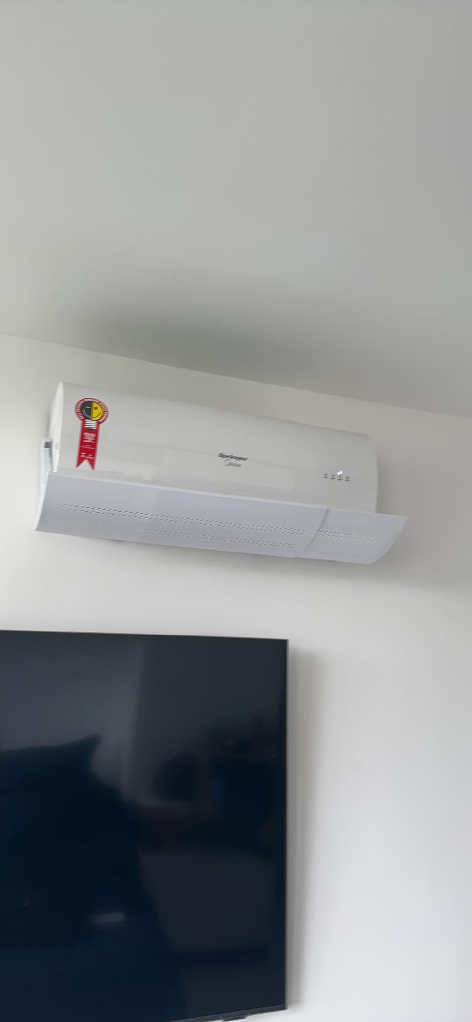 Defletor de Ar Condicionado Ajustável 50-100cm Regulagem de Ângulo Sem Furo IZEAIRFLOW PRO photo review