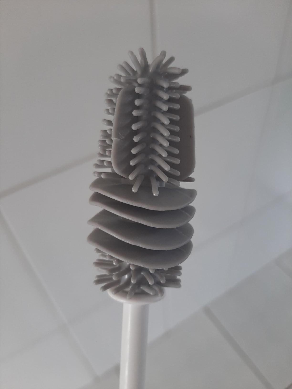 Escova de Silicone para Garrafas, Mamadeiras e Copos Cabo Longo Cinza Premium IZELEAN PRO photo review