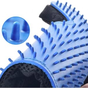 Luva Escova Tira Pelos Pet Cães Gatos Borracha Azul Preta Ajustável Massageadora IZECARE PRO Luva Escova Tira Pelos Pet Cães Gatos Borracha Azul Preta Ajustável Massageadora IZECARE PRO