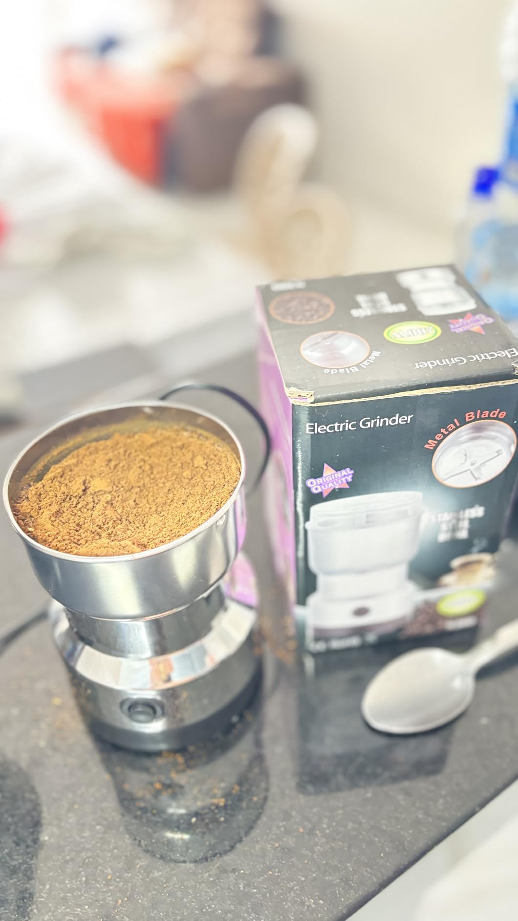 Moedor de Café Elétrico 220V Aço Inox 400ml 150W Multiuso Rápido IZESMART CHOP photo review