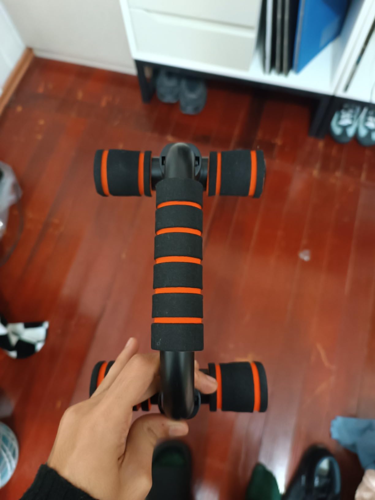 Suporte para Flexão de Braço Fixo Barras Paralelas Antiderrapante Treino em Casa IZEPOWER PRO photo review