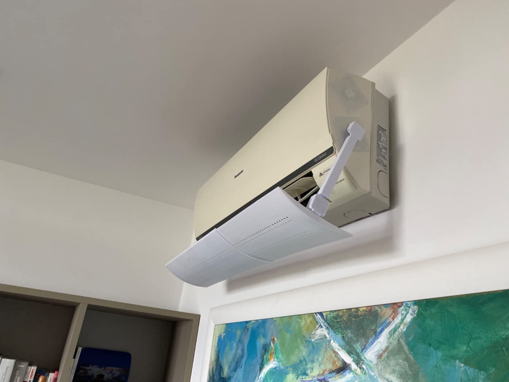 Defletor de Ar Condicionado Ajustável 50-100cm Regulagem de Ângulo Sem Furo IZEAIRFLOW PRO photo review