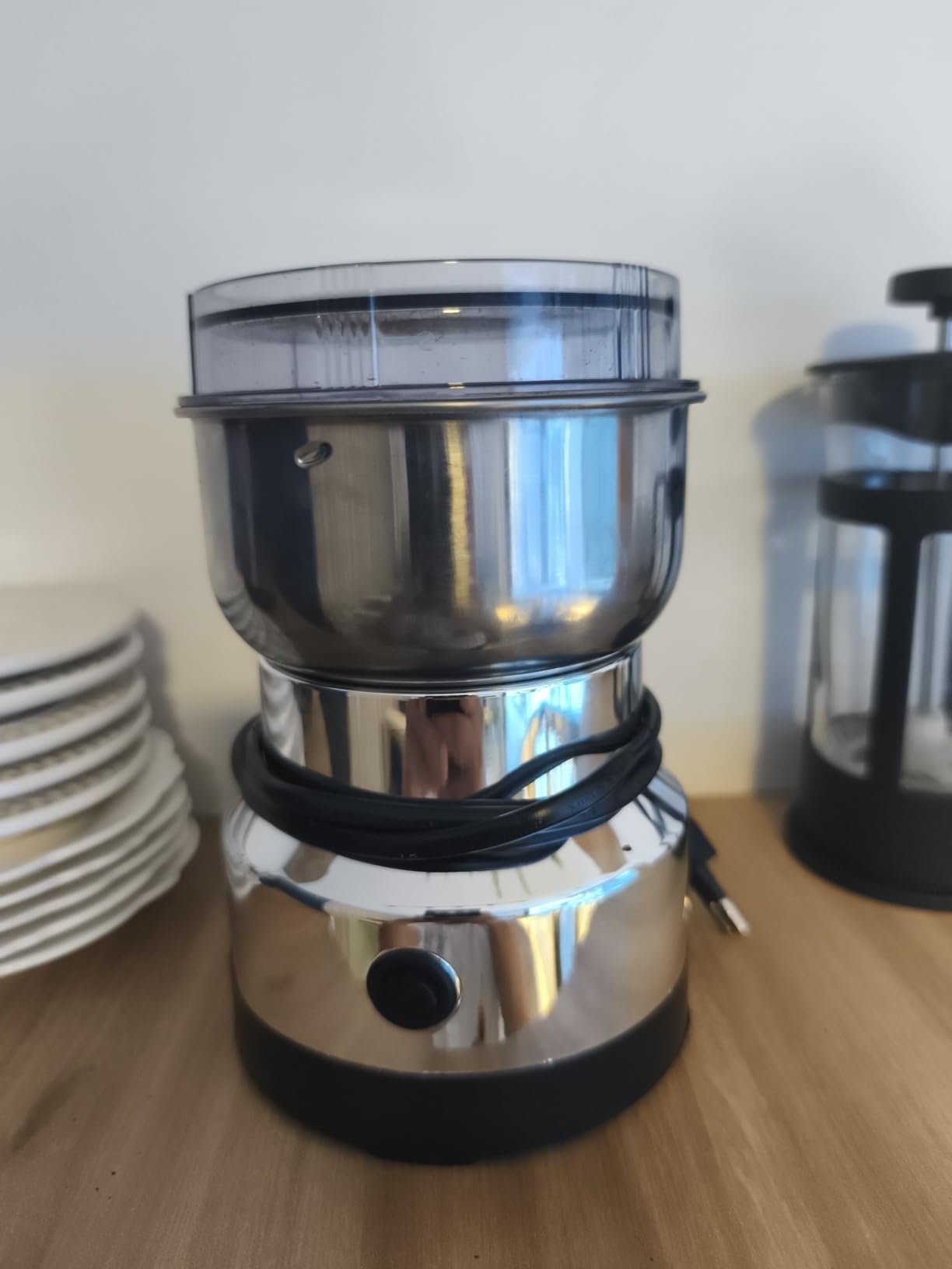 Moedor de Café Elétrico 220V Aço Inox 400ml 150W Multiuso Rápido IZESMART CHOP photo review