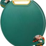 Tábua de Corte Redonda Polietileno Antibacteriana Antiderrapante 29x25cm Premium IZECHOP PRO