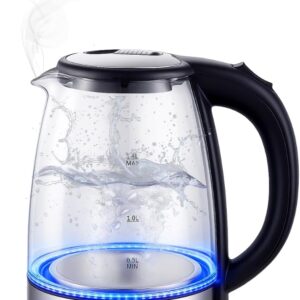 Chaleira Elétrica de Vidro 1,8L 110V 1200W LED Desligamento Automático IZEBOIL PRO