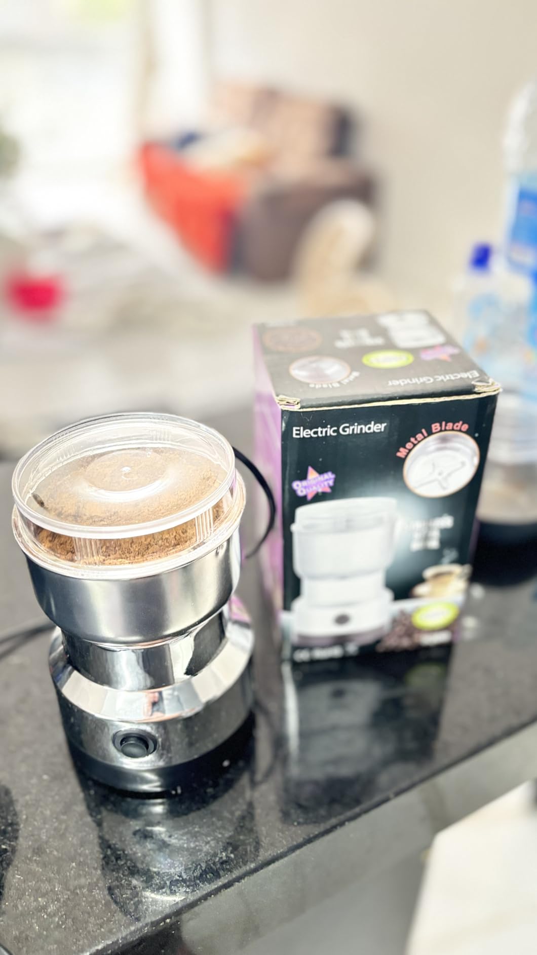 Moedor de Café Elétrico 220V Aço Inox 400ml 150W Multiuso Rápido IZESMART CHOP photo review